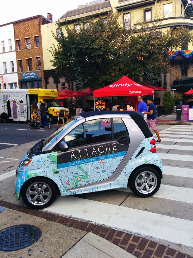 Attache Smart Car at the 17th Street Festival
